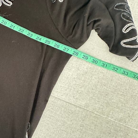 Once Again Quill Braid 3/4 Sleeve Top Size 3X Whimsigoth Victorian Baroque - Picture 8 of 9